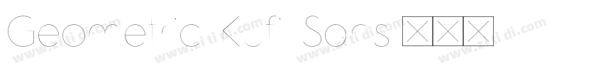 Geometric Kufi Sans字体转换